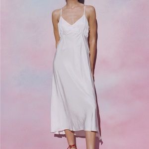 Ciao Lucia Light pink satin dress size M. Brand new with tags, never been worn.